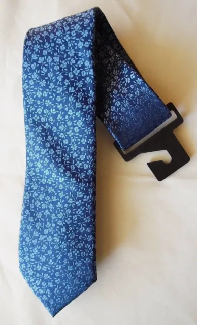 Express Men`s Floral Textured Narrow Silk Tie New $49