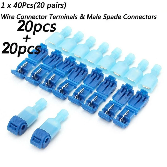 40 X Veloce Cavo Elettrico Connettori Ottimo for Filettanti Into Fili Per Test