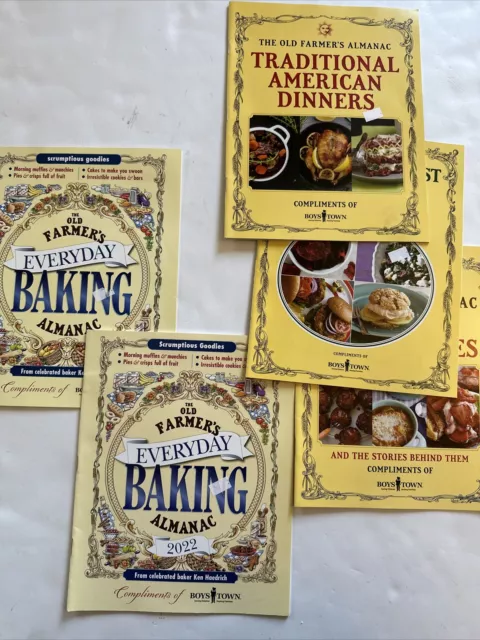 5 The Old Farmers Almanac Cooking Magazines 2021-2022 Goodies, Best Recipes Ect