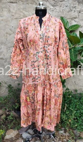 Robe Longue D'été Imprimé Fleur Bohème - Taille M - Coton/polyester - Bretelles - Neuf Avec étiquettes