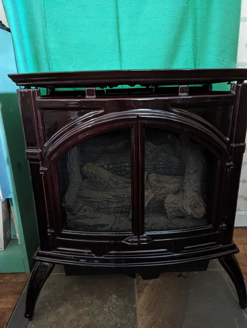 empire gas room heater cast iron unvented medium Mahogany VFD 30 CC Used empire gas room heater cast iron unvented medium Mahogany VFD 30 CC Used