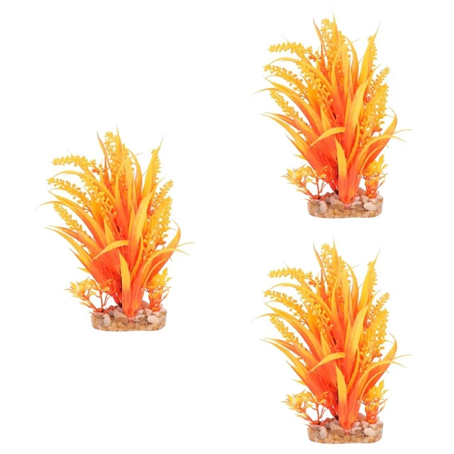 3 pcs Gefälschte Pflanzen Aquarium Pflanzen Gras für Aquarium Aquarien