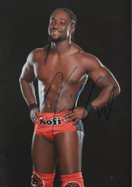 Kofi Kingston "Wrestling" Autogramm signed 20x30 cm Bild