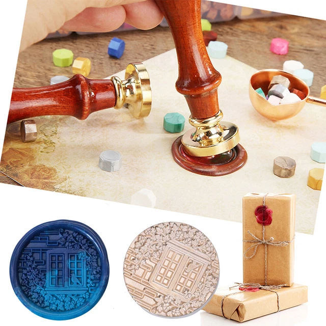 Window Flower Stamp Head Craft Supplies DIY Seal Head for Packaging Scrapbooking