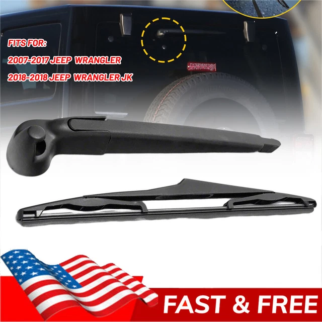 REAR WINDSHIELD WIPER Arm & Blade fits 0717 Jeep Wrangler & 18 Jeep