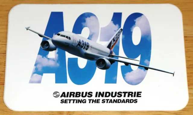 Original Airbus Industrie A319 Airliner Sticker