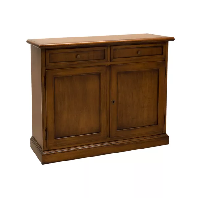 Credenza Madia 2 Porte 105X45X85 H, Noce Bassano