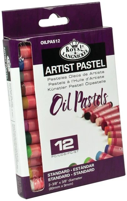 Pasteles al óleo 12/paquete de colores surtidos - OILPA512