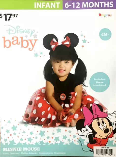 Disney Baby Minnie Mouse Halloween Costume Infant Size 6-12 months