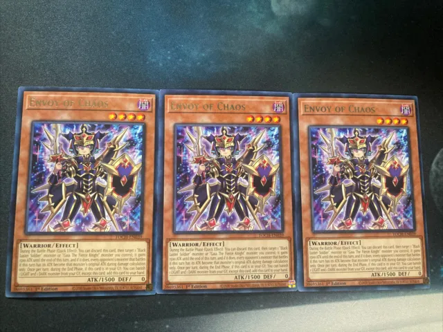 Yu-Gi-Oh! - Envoy Of Chaos Playset🔥 1st Edition x3 Cards