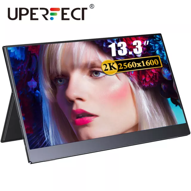 UPERFECT 13,3"  2K QHD Portable Monitore Ultra Thin Bildschirm Für SAMSUNG DEX