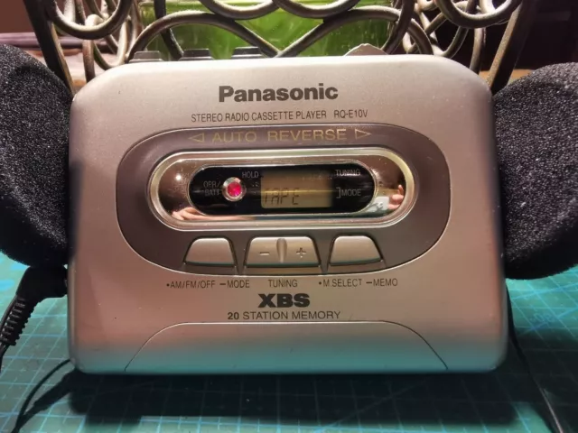 Serviced Panasonic Cassette Player Walkman RQ-E10V AM/FM Radio