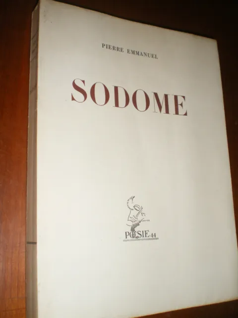 SODOME - Pierre Emmanuel - éd. Egloff - Velin - E.O. 1944. N°2669/2750