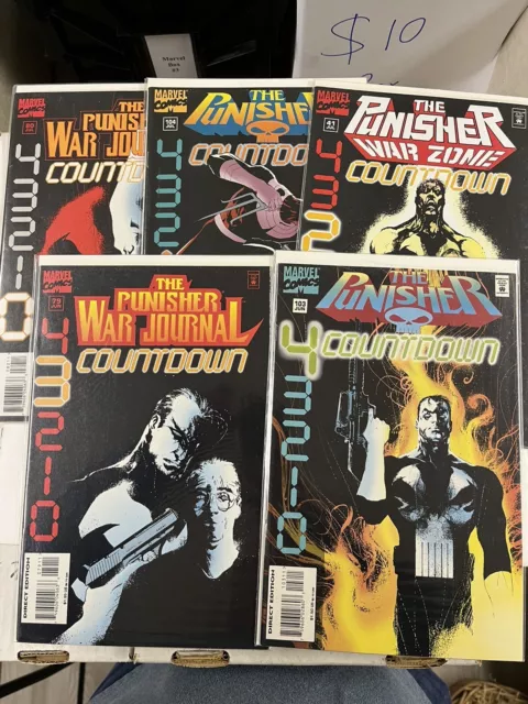Punisher Countdown 0-4 Complete Set #103 #104 War Zone #41 War Journal #79 #80