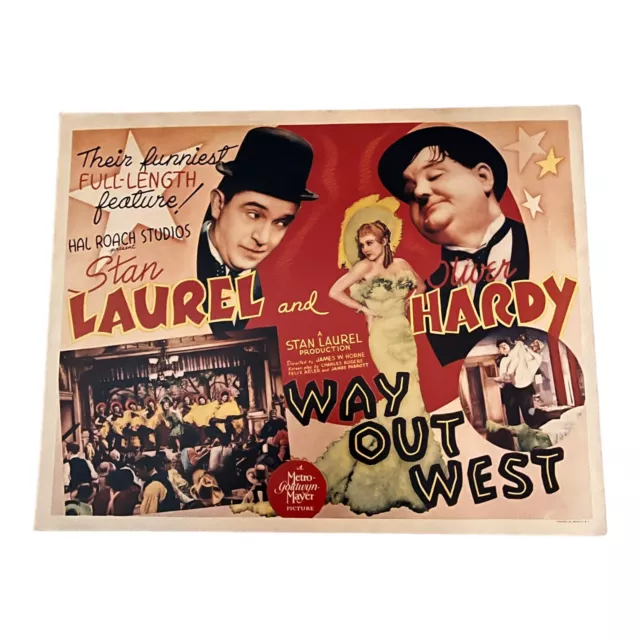 Laurel And Hardy Way Out West 11x14 Theatrical Movie Poster (1937) Repro
