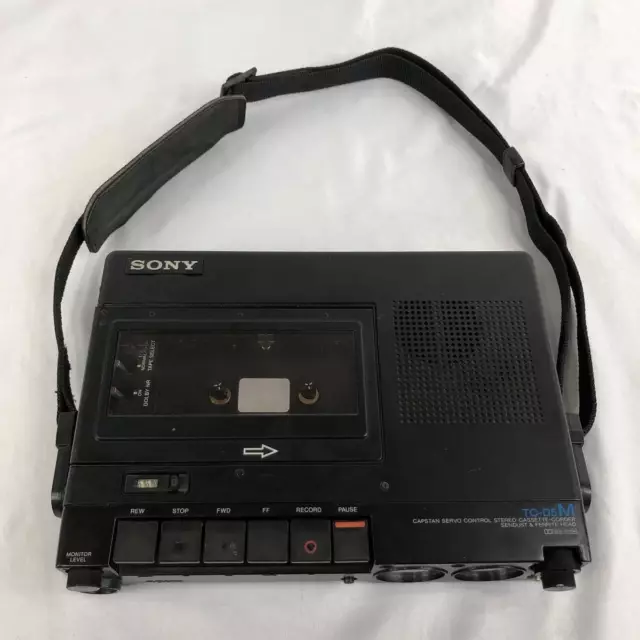 Sony TC-D5M Vintage Portable Stereo Cassette Recorder Fully Working Free Ship