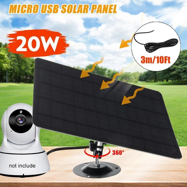 fr 5V 10W Solar Panel Outdoor Camera Solar Panel for Security Camera