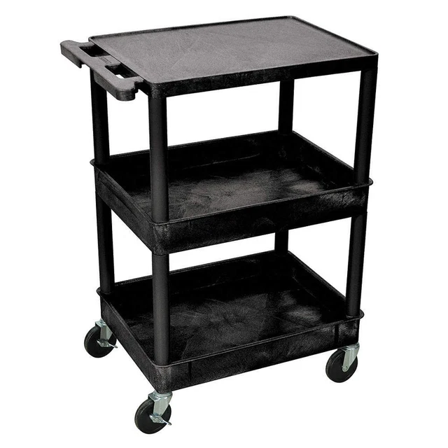 GRAINGER APPROVED STC211-B Utility Cart,300 lb. Load Cap.,PE