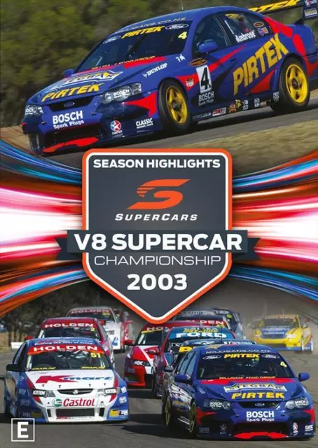 Supercars: V8 Supercar Championship 2003 - Season Highlights DVD NEW (Region 4 A