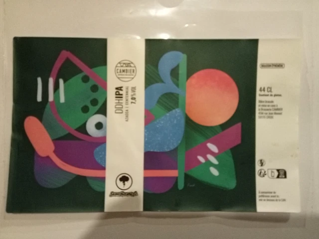 Etiquette de Bière : DDH IPA Azacca Centennial - Br. Cambier - 59 France