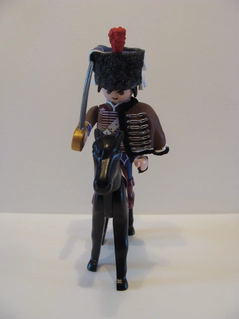 Figurines PLAYMOBIL Soldats Napoléon - Hussard, Officier, Anglais, Français - Lot D'occasion