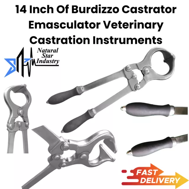 14 Inch Of Burdizzo Castrator Emasculator Veterinary Castration Instruments
