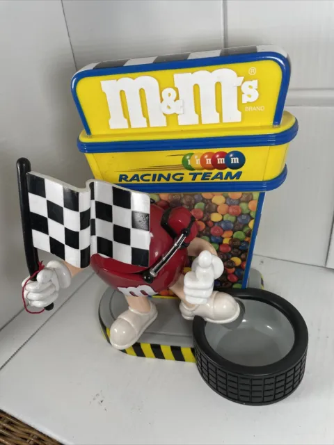 M&M's Racing Team - Candy Dispenser Collectible Nascar Race Candies - Red