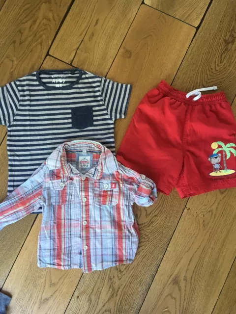 Boys Next Junior J Debenhams Bundle 2-3 Years Swimming Shirt Shirt T-shirt