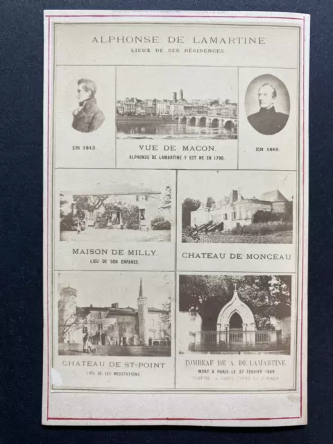 France, Résidences d&#039;Alphonse de Lamartine, Vintage albumen print, ca. 1880