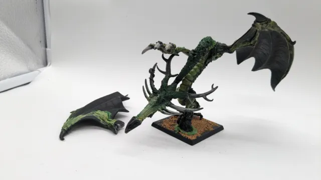 Warhammer Games Workshop Wood Elf Forest Dragon Incomplete OOP, No Tail And Hand