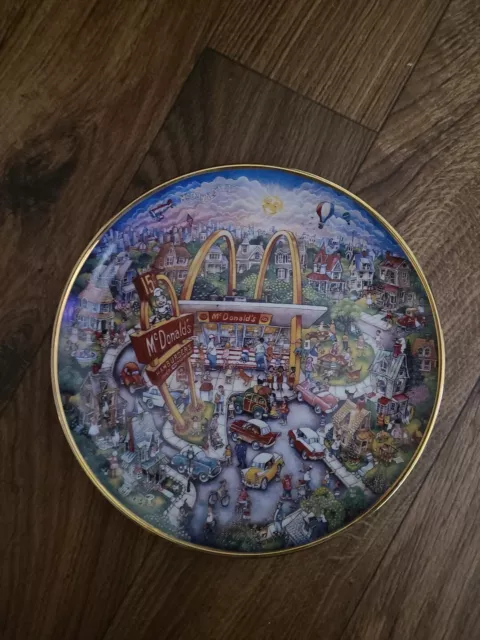 McDonald's Golden Moments Plate Limited Edition:   Franklin Mint by Bill Bell