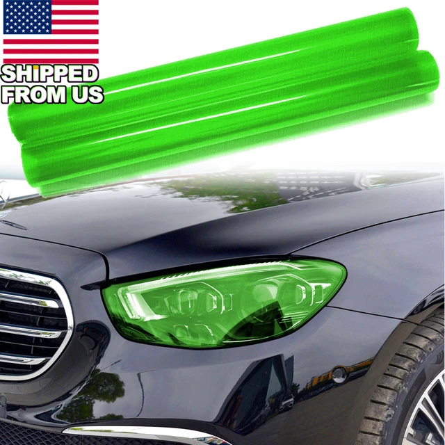 48x12 Inch Lucency Green Tint Vinyl Film Trim Wrap for Headlight Tail Light Etc