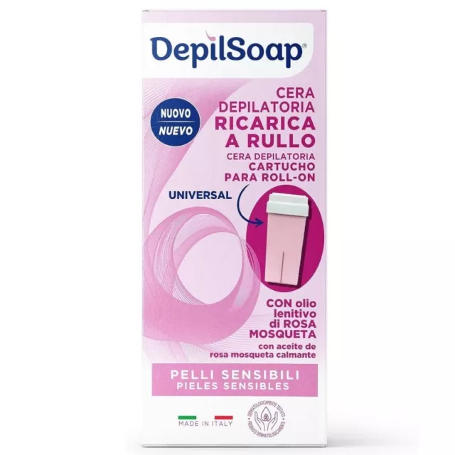 DEPILSOAP sensitive skin Depilatory wax refill for electric roller