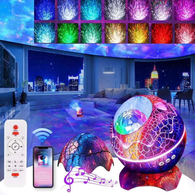 LED Sternenhimmel Lampe Projektor Bluetooth Galaxy Musik Nachtlicht Lautsprecher