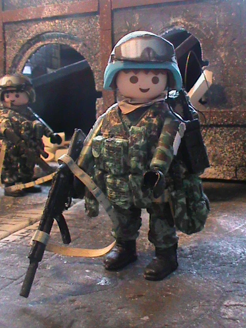 Playmobil Personnalisé Soldat Espagnol Afghanistan 2016