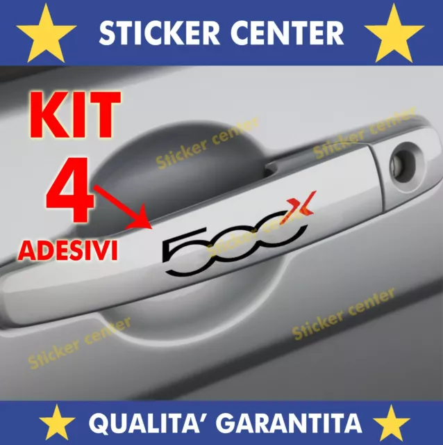 Kit 4 Adesivi Premium Porta Maniglia Decal Sticker Fiat 500X 500 X Bicolore