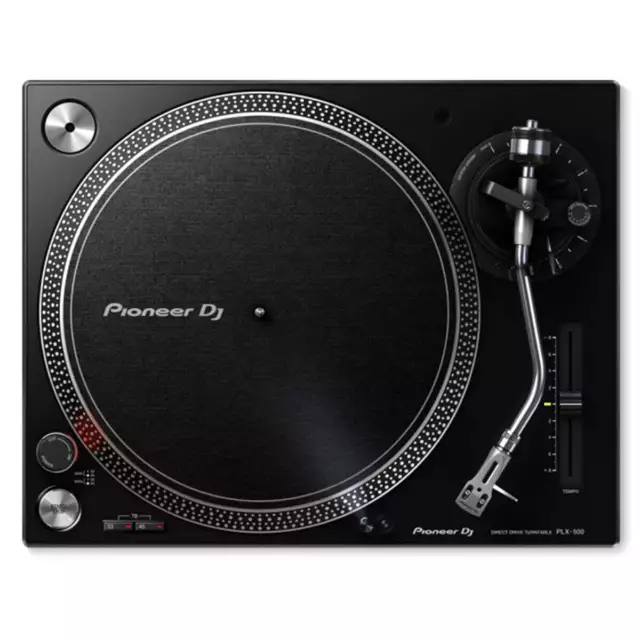 Pioneer PLX500K Turntable Black High Torque Direct Drive DJ Turn Table PLX-500-K 2