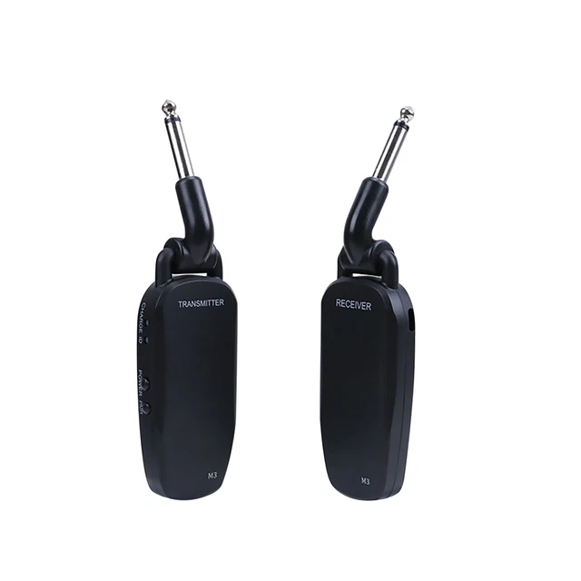 2pcs 6.35mm Universal Electric Guitar Bass Digital Wireless Transmitter Receiver