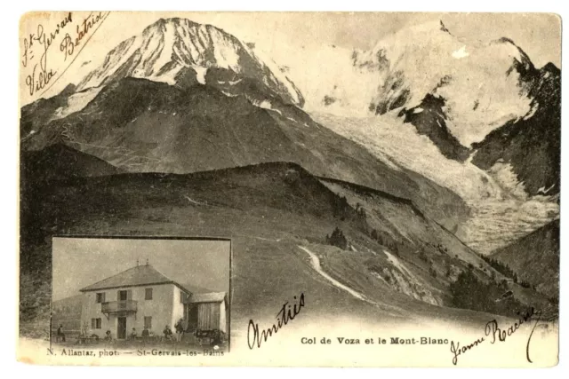 CPA 74 Haute-Savoie Col de Voza et le Mont-Blanc