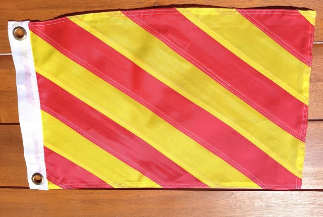 NEW Nautical Marine Flag Y / YANKEE signal flag, comms duty/dragging anchor flag