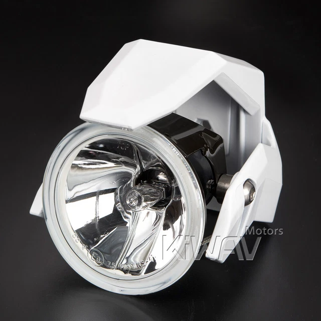 3" round fog light halogen H3 12V 55W ECE white shield x1PCE fits MV Agusta