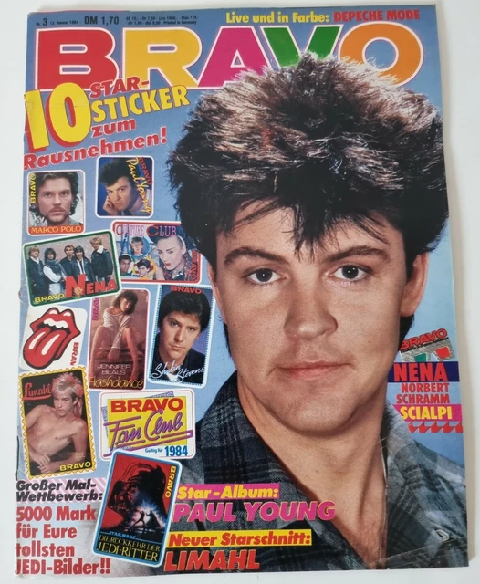 Bravo 3 vom 12.1.1984 Paul Young / Depeche Mode / Scialpi / Gazebo  (C1349)