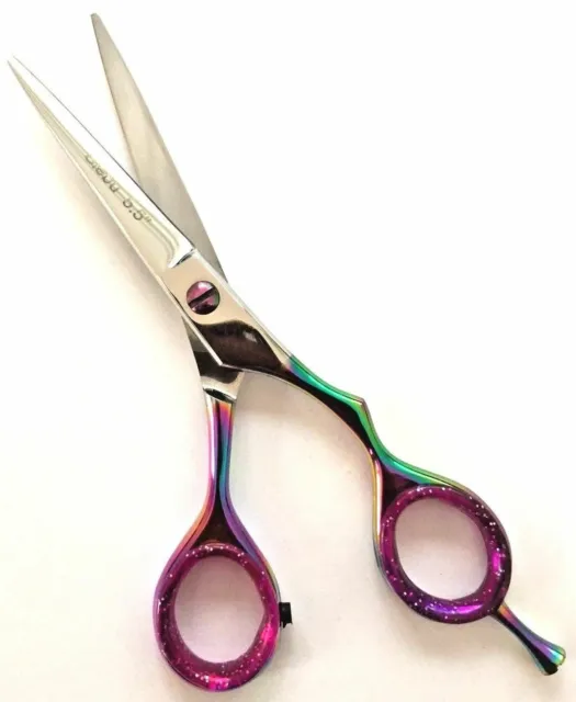 Siebu Professional Hairdressing Scissors Hair Cut Shears Titanium Multi Silver