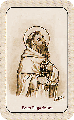 SANTINO HOLY CARD BEATO DAMIANO DE PORTU MERCEDARIO 