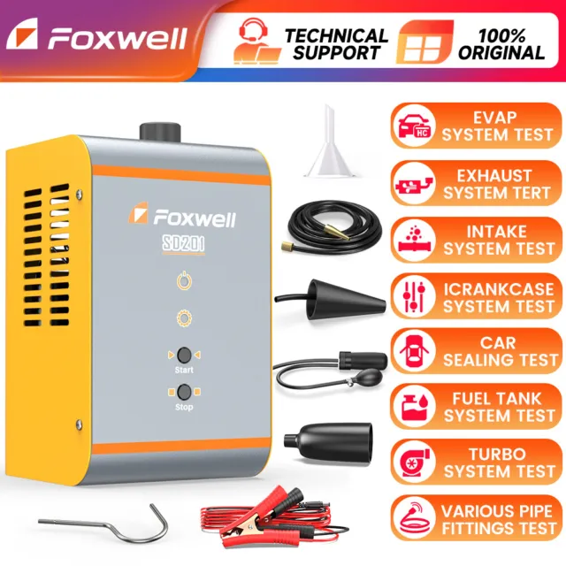 Foxwell SD201 EVAP Smoke Machine Vacuum Leak Detection Diagnostic Tester New