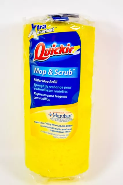 1 Quickie Mop & Scrub Roller Mop Refill -Type M  Fits Mop #0582MB