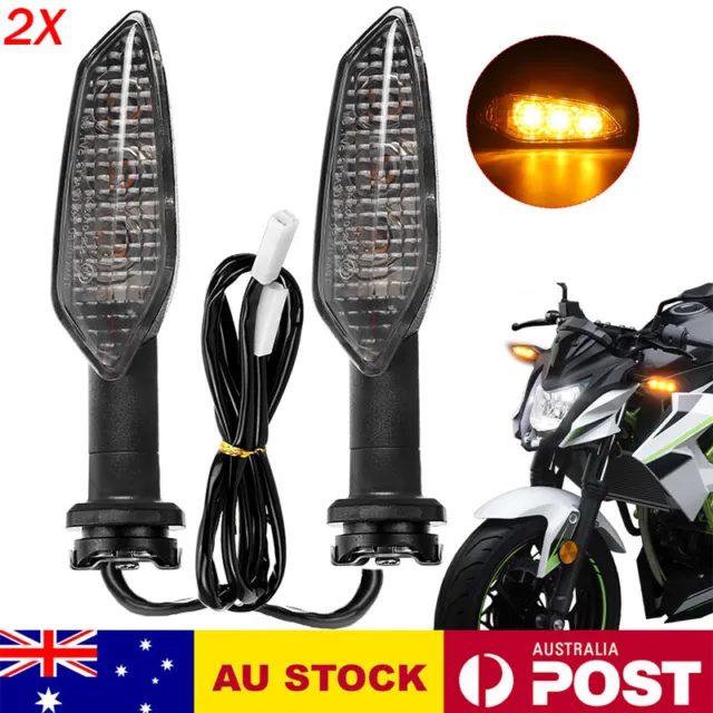 2X LED Turn Signal Light for Kawasaki Ninja ZX-6R ZX-10R 650R 250 300 400 Z 750