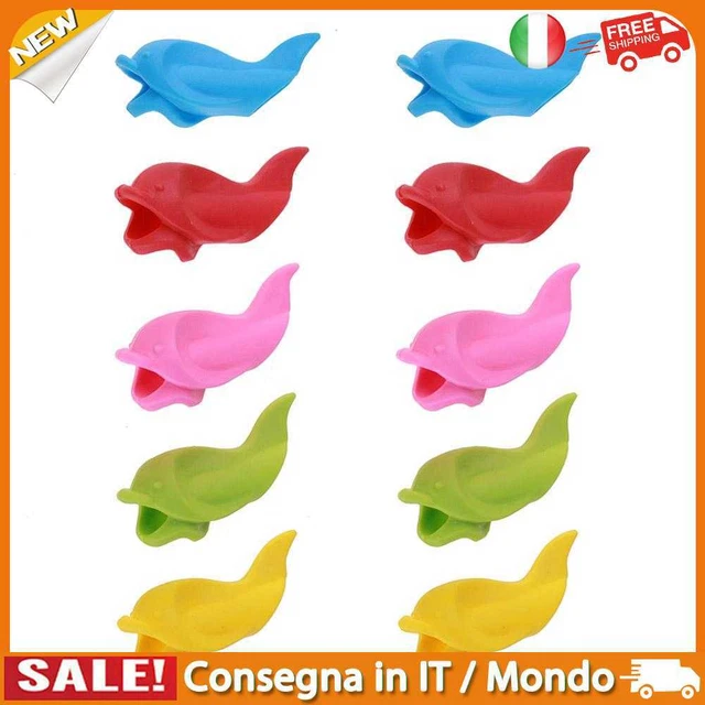 IT 10pcs Silicone Correction Posture Writing Tool Hold Pen Stationery(Mixed)