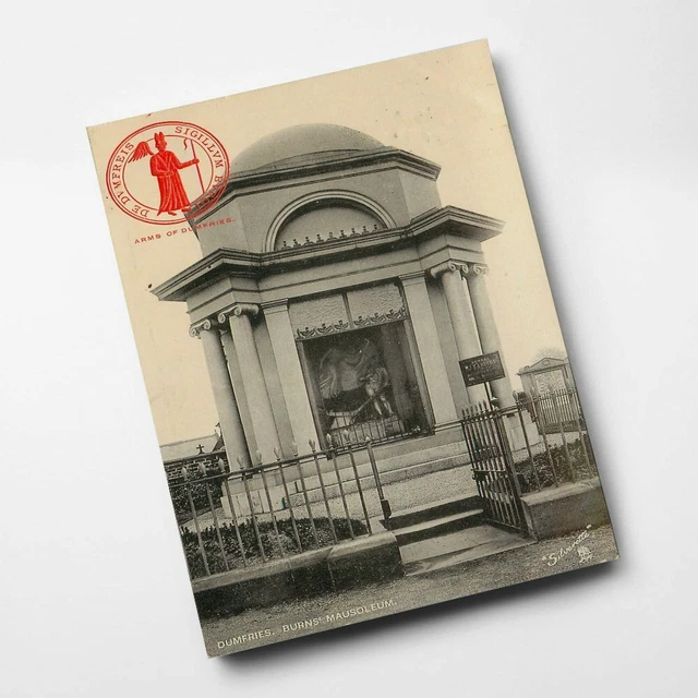 A6 PRINT - Vintage Scotland - Dumfries. Burns' Mausoleum (2)