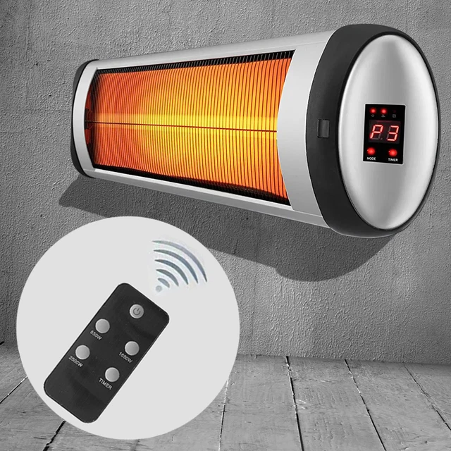 Heizstrahler Infrarot Wärmestrahler Infrarotstrahler mit Fernbedienung max.2500W